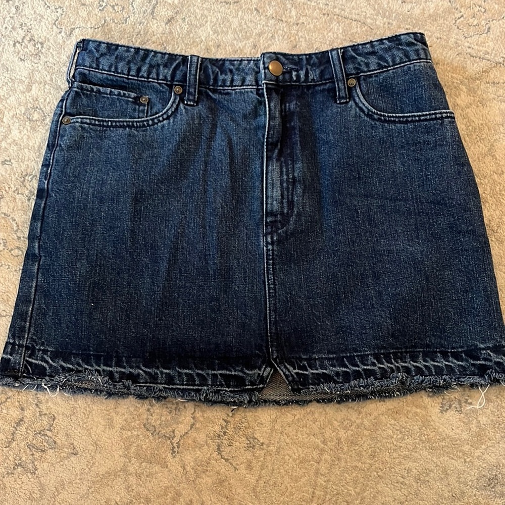Free People Jean Skirt